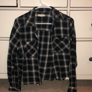 Pacsun cropped flannel